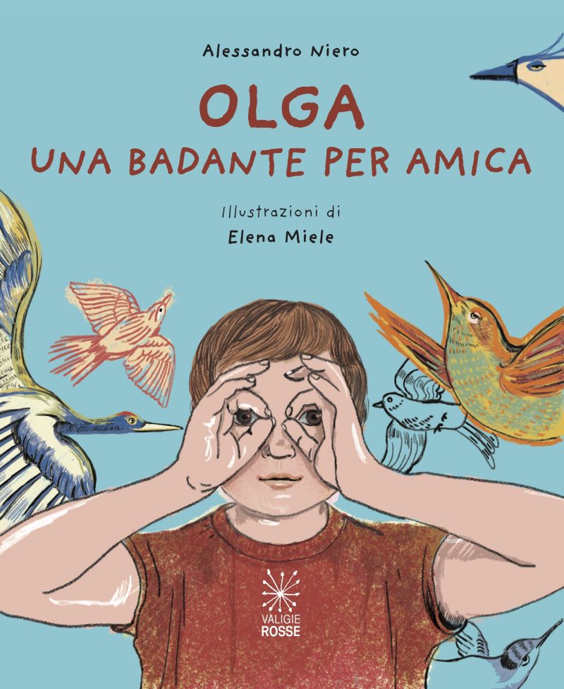 Copertina di "Olga. Una badante per amica" di Alessandro Niero, illustrazioni di Elena Miele.